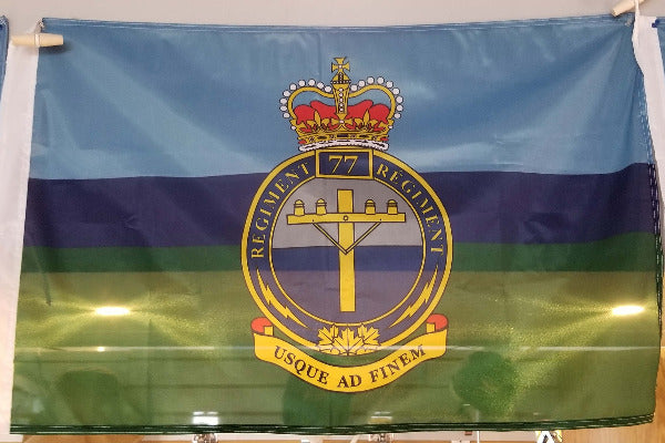 RCCS Tri colour flag with 77 Line Crest