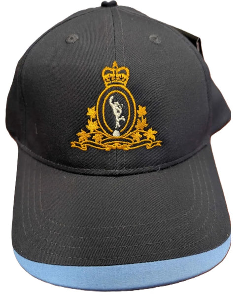 RCCS Crest on Navy cap with light blue wave at tip
