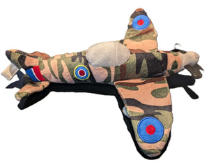 Spitfire fighter jet plushy