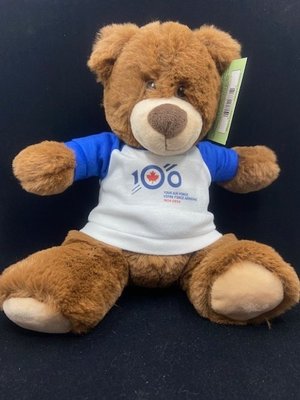 RCAF bear with 100th Anniversary text