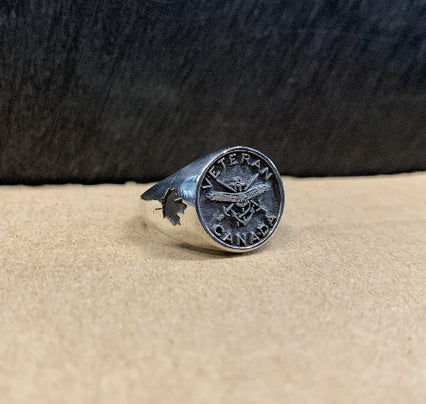 Silver Women's Veteran Canada ring