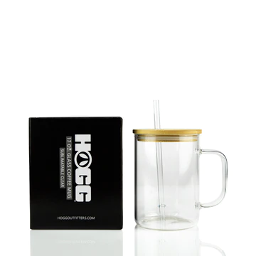 17 Oz Glass coffee mug