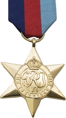 Front face of the 1939-1945 star.