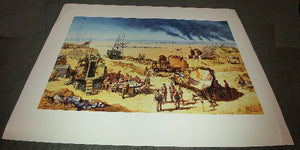 Print showcasing british soldiers in the middle east