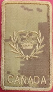 Velcro Rank Patch in Arid colours, featuring the Master Warrant Officer Rank.