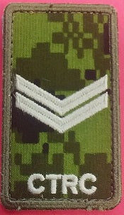  CTRC cadpat velcro Rank patch; Corporal