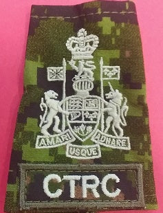 CTRC cadpat slip-on with Chief Warrant Officer Rank.
