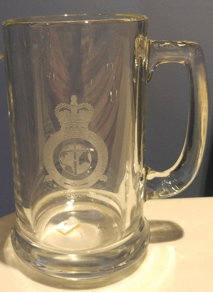 Beer Mug with Handle - 1 Line Troop Crest