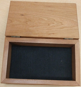 Cherry wood medals box inside