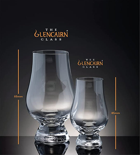 Size comparison between the full size Glencairn and the wee Glencairn. Size is 115 mm vs 85 mm