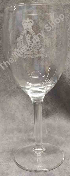 Wine glass with RCCS Crest