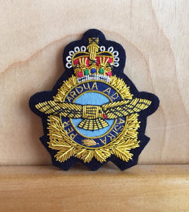 Gold thread Air Ops cloth badge for officers