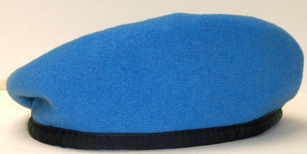 UN blue beret for United Nations.