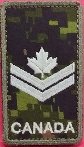 CANADA cadpat velcro Rank patch; Master Corporal
