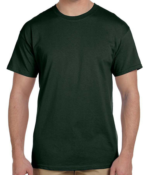 Front of green shirt