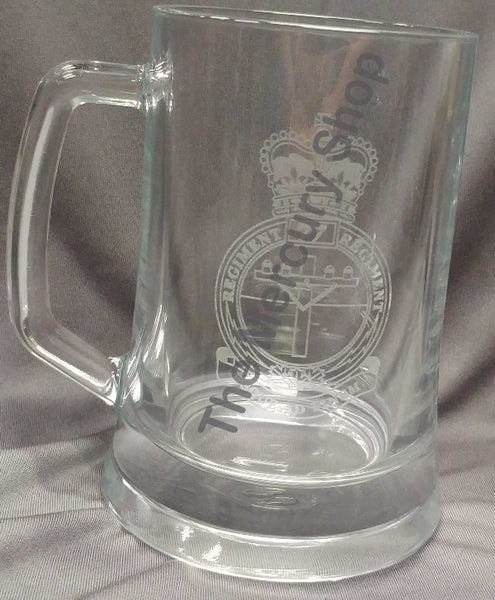 Glass Beer Mug - 77 Lineman Crest