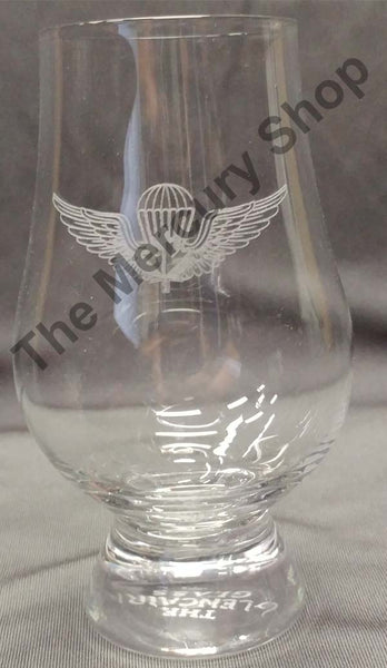 Glencairn glass with crest - Airborne with Wings