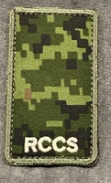 RCCS cadpat velcro Rank patch; Blank.