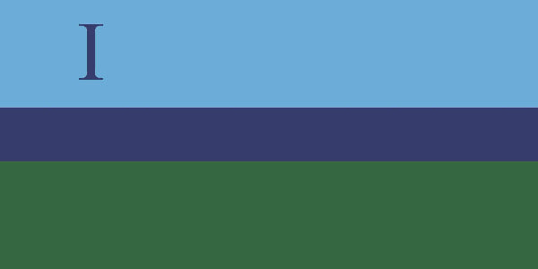 RCCS Flag with Roman Numeral 1