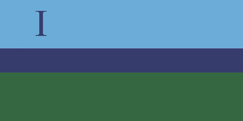 RCCS Flag with Roman Numeral 1