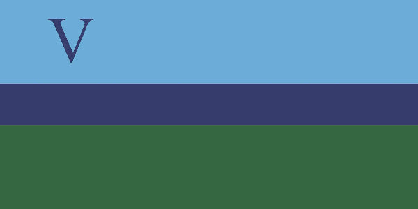 RCCS Flag with Roman Numeral 5
