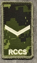 RCCS cadpat velcro Rank patch; Private.