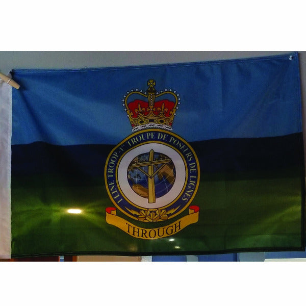 RCCS Flag with 1 Line Troop Crest
