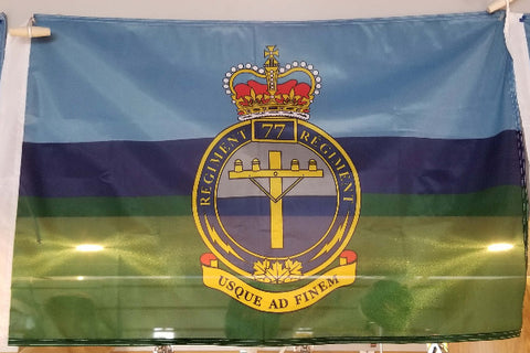 RCCS Flag with the 77 Line Regiment Cresttt
