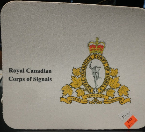 Royal Canadian Corps of Signals Mouse pad with RCCS Crest