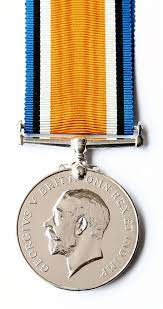 Front face of the British War medal 1914-1918.