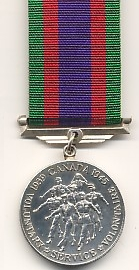 Front face of the silver canadian volunteer service medal 1939-1945
