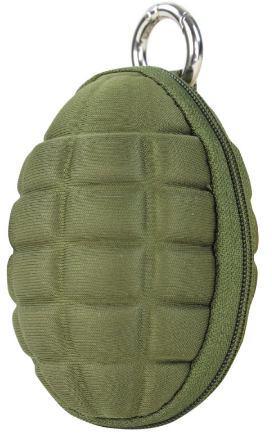 Green grenade pouch.